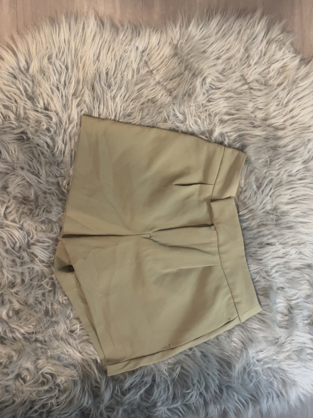 Womens high rise tailored shorts